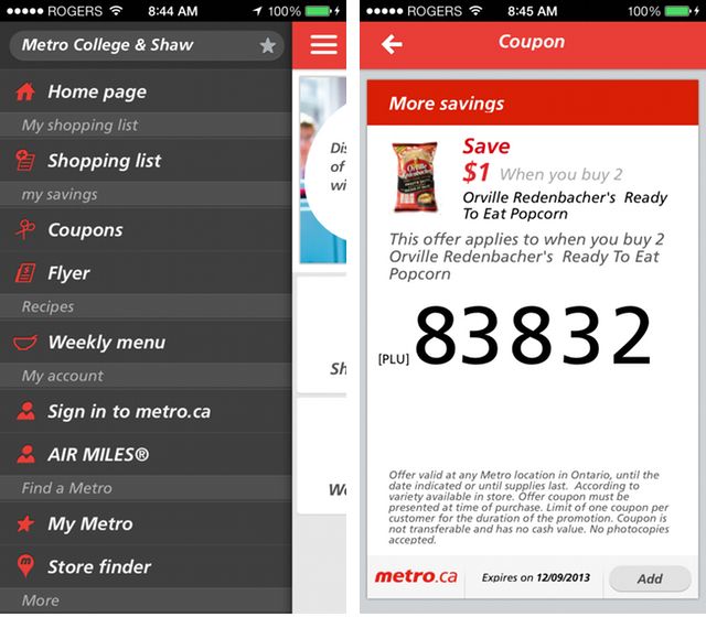 Metro grocery chain releases iOS app as companion to new web portal
