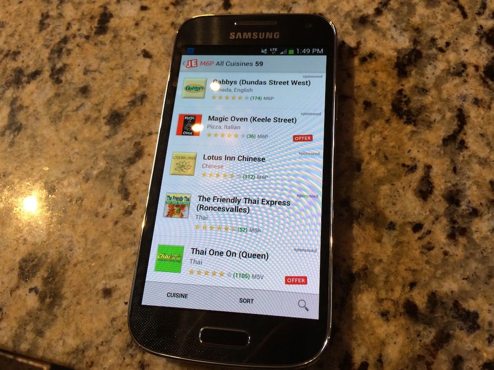 Just-Eat.ca releases Android app to bring food delivery to smartphone-addicted Canadians