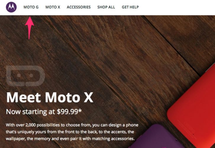 ‘Moto G’ name briefly appeared on Motorola’s site today