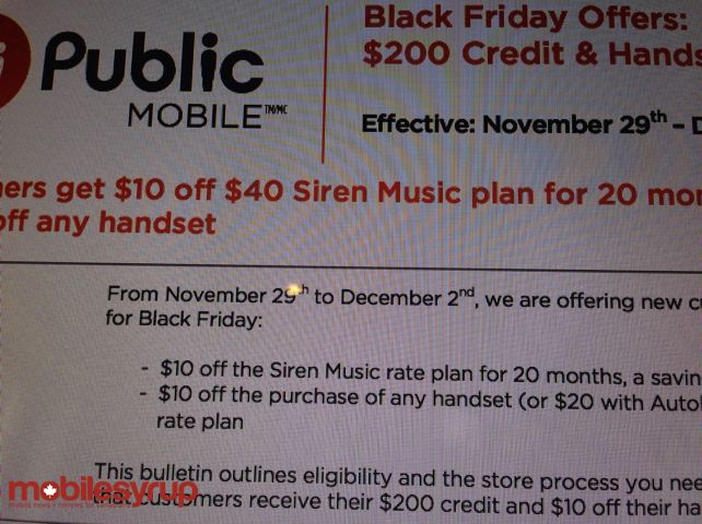 Here’s Public Mobile’s upcoming Black Friday offers