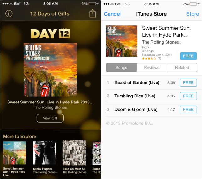 Apple’s ’12 Days of Gifts’ is live