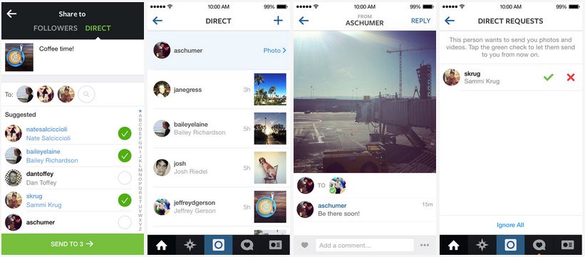 Instagram Direct comes to iPhone and Android, adds ability to privately share photos and videos