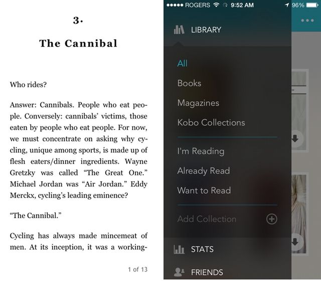 Kobo updates iOS app with new design, better navigation