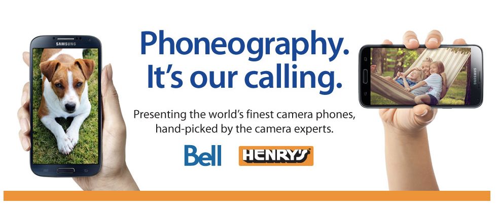 Henry’s to begin selling camera-centric Bell smartphones, offer free Phoneography courses