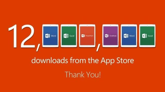 Microsoft Office for iPad hits 12M App Store downloads in a week