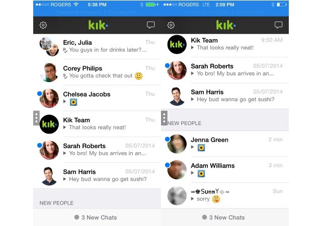 Kik messenger New People