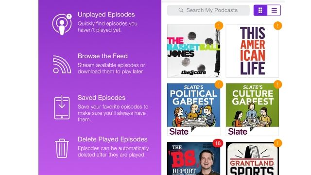 iOS Podcasts app