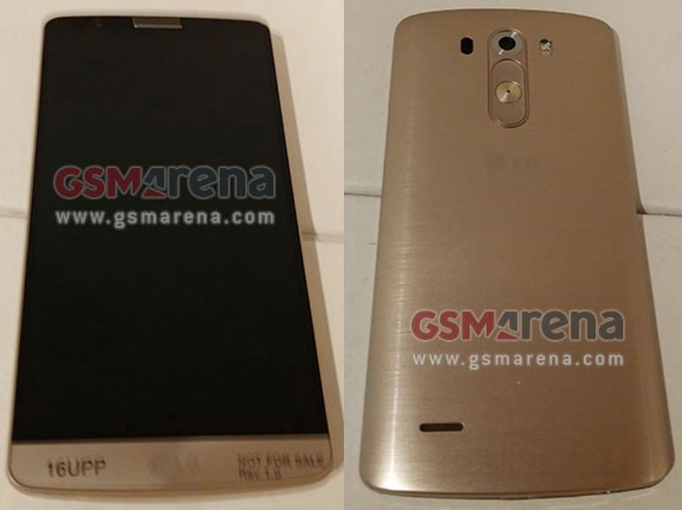 Leaked shots show upcoming LG G3 in gold with low-power laser for better autofocus