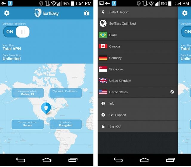 SurfEasy VPN overhauls its Android app, makes it faster to connect to geographically-restricted content
