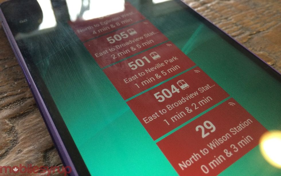 Transit App for Android adds resizable widget, contact autocomplete