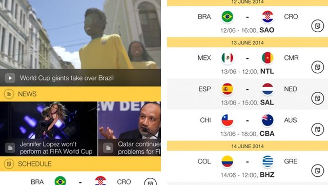 CBC FIFA World Cup app