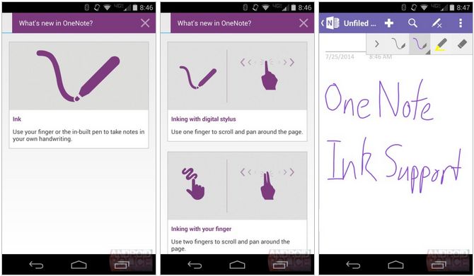 OneNote beta for Android brings handwritten notes and formatting options