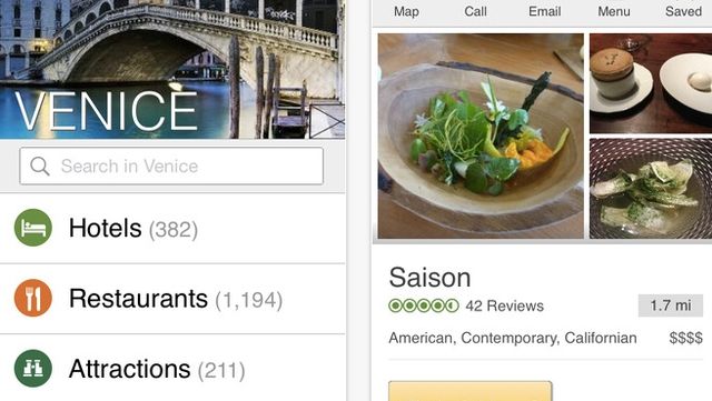 TripAdvisor iOS app