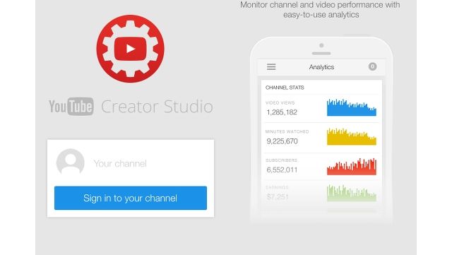 YouTube Creator Studio iOS app