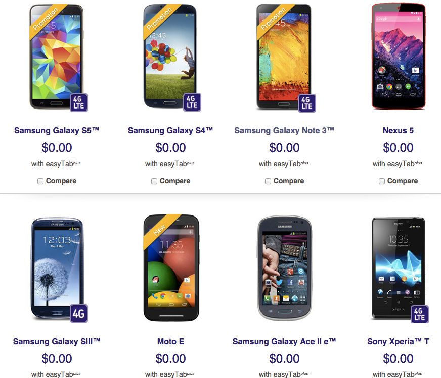 Eastlink drops every phone, even the Galaxy S5, to $0 on easyTab