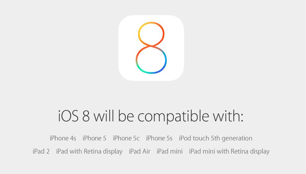 iOS 8 will be available to download on September 17th