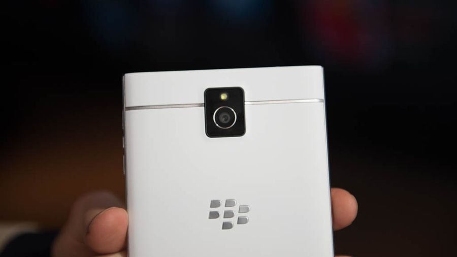white BlackBerry Passport