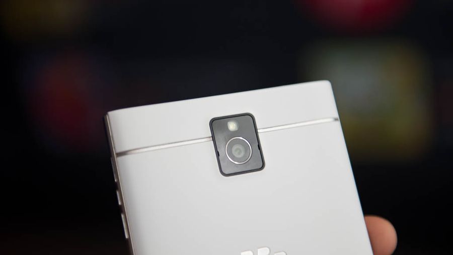 white BlackBerry Passport
