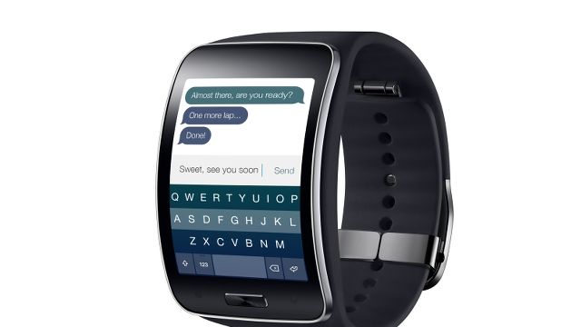 Fleksy keyboard for the Samsung Gear S smartwatch