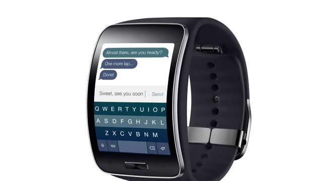 Fleksy keyboard for the Samsung Gear S smartwatch