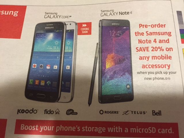 Samsung Galaxy Note 4 pre-orders now live at Best Buy and Future Shop