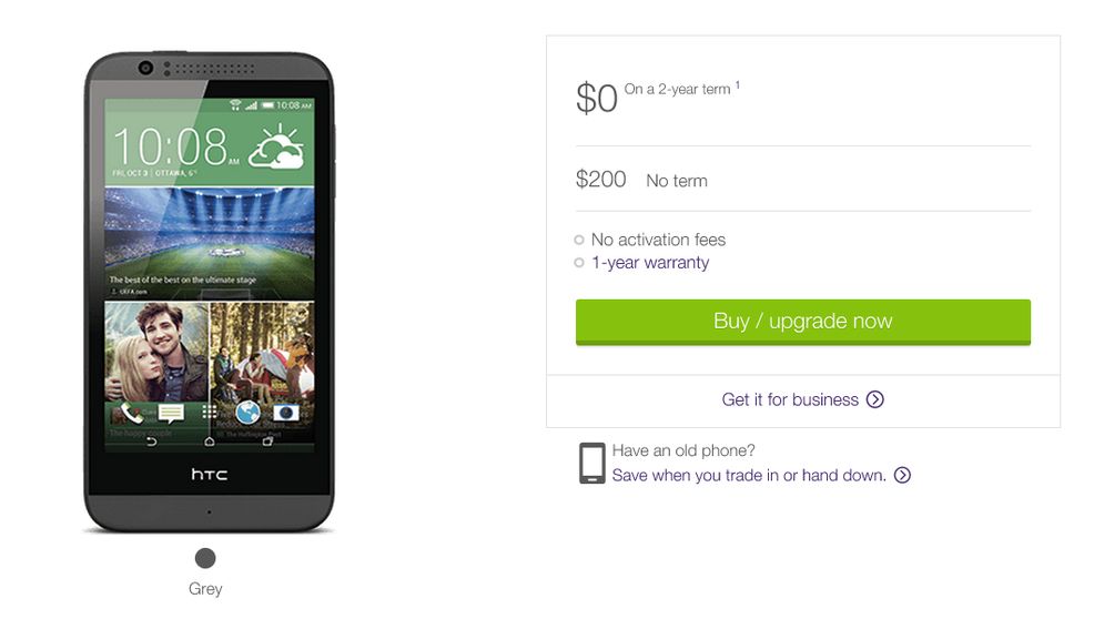 HTC Desire 510 arrives on TELUS priced at $200 outright