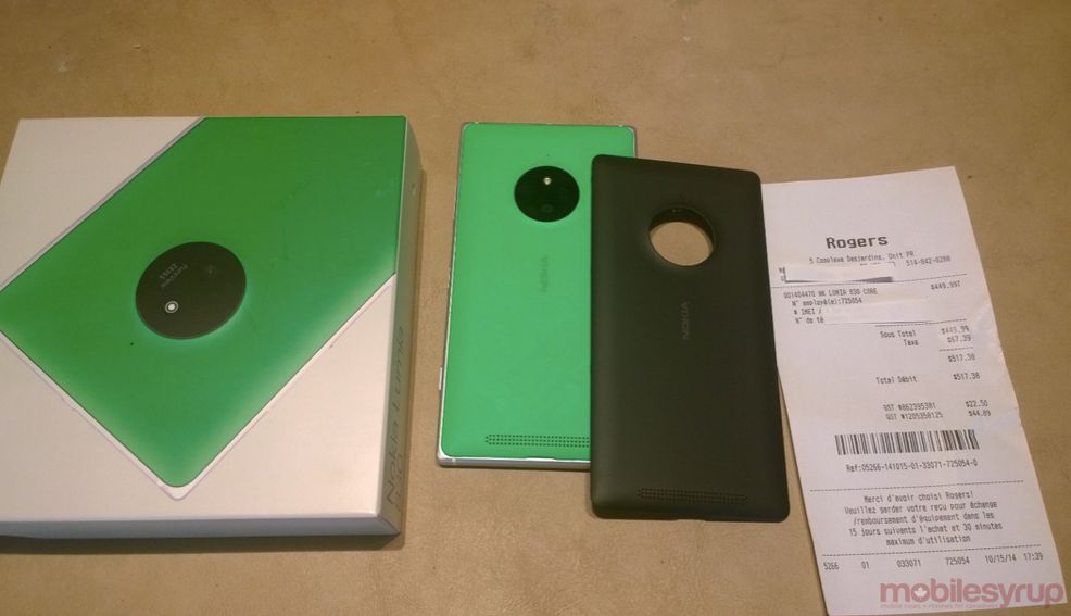 Some Rogers locations have started selling the Nokia Lumia 830