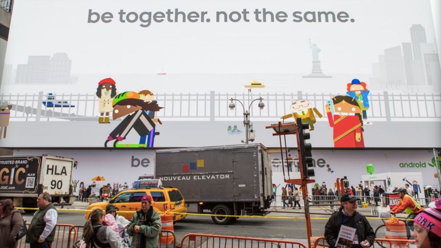 Android ad in Times Square