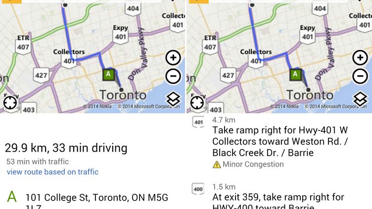 bing maps traffic
