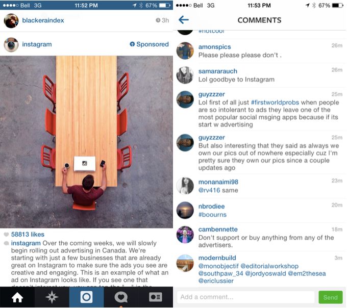 Instagram ads coming to Canadian users today