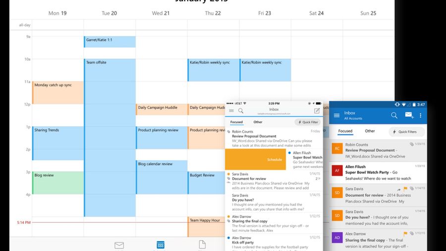 Outlook for iOS and Android
