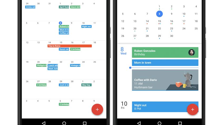 Google Calendar Month View