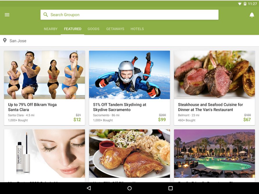 Groupon gets Material Design update on Android, access to My Groupons