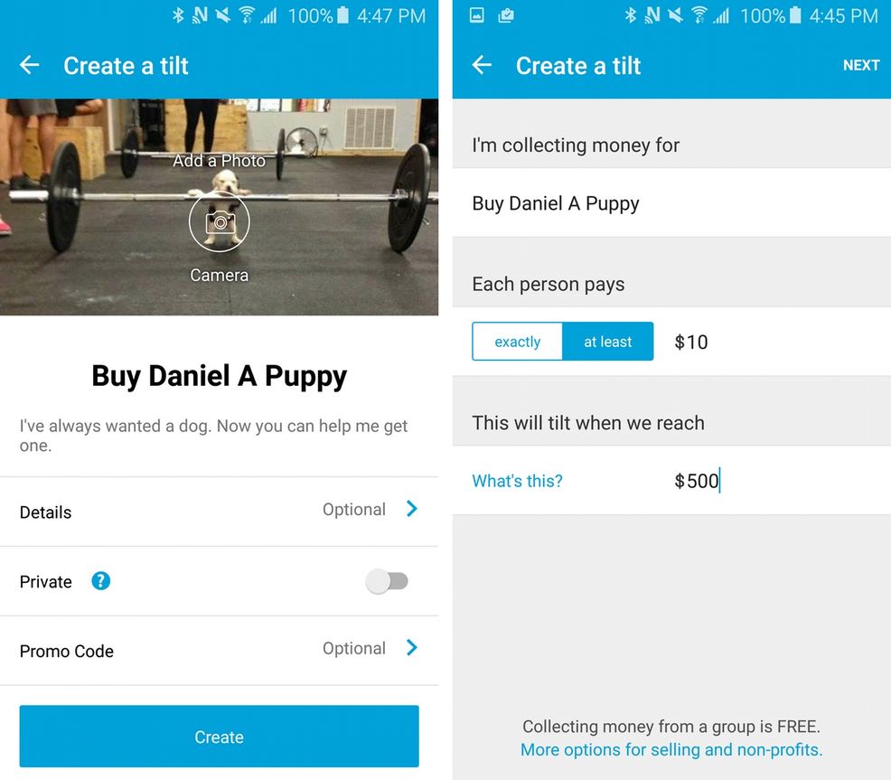 Tilt makes group money collection easy, releases Android app