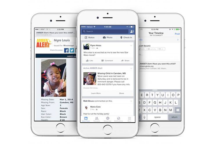 Facebook launches Amber Alerts in Canada