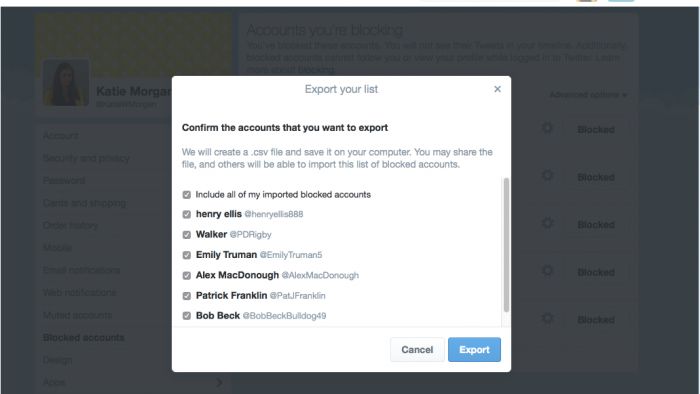 Twitter Block List