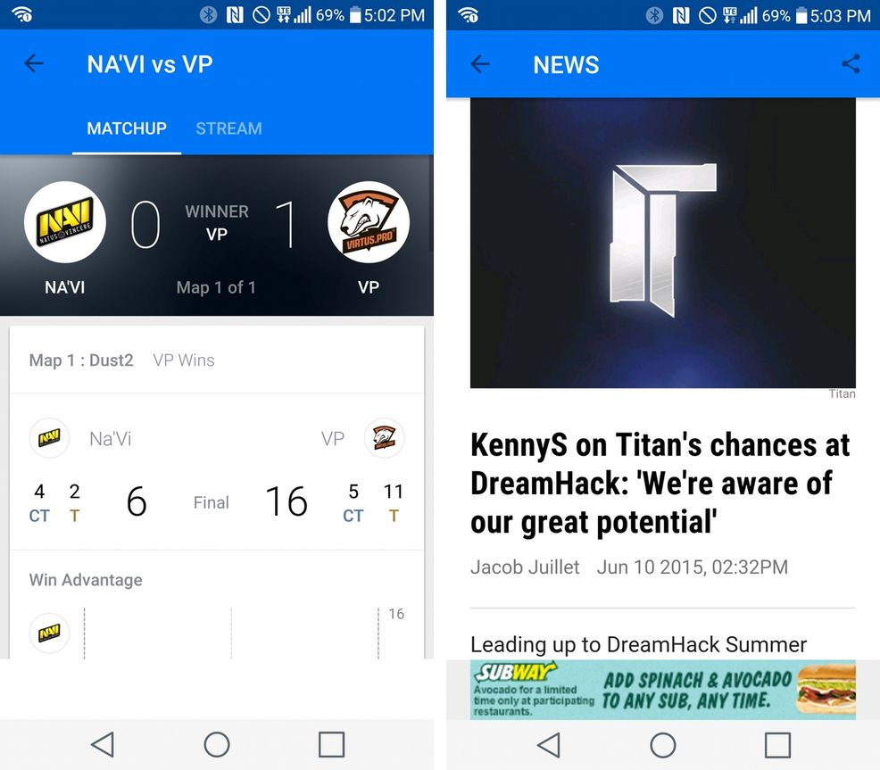 theScore adds Counterstrike: Global Offensive to its insanely popular eSports app