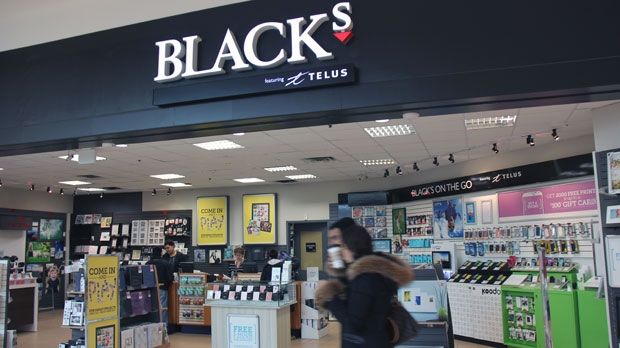 Telus closing all Blacks Photography retail stores on August 8th