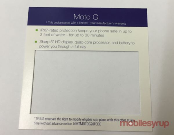 Moto G (2015) price card confirms 5-inch display and a “battery to power you through a full day”