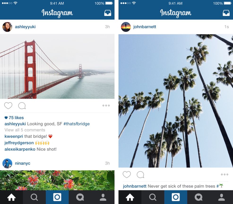 Instagram Portrait and Landscape