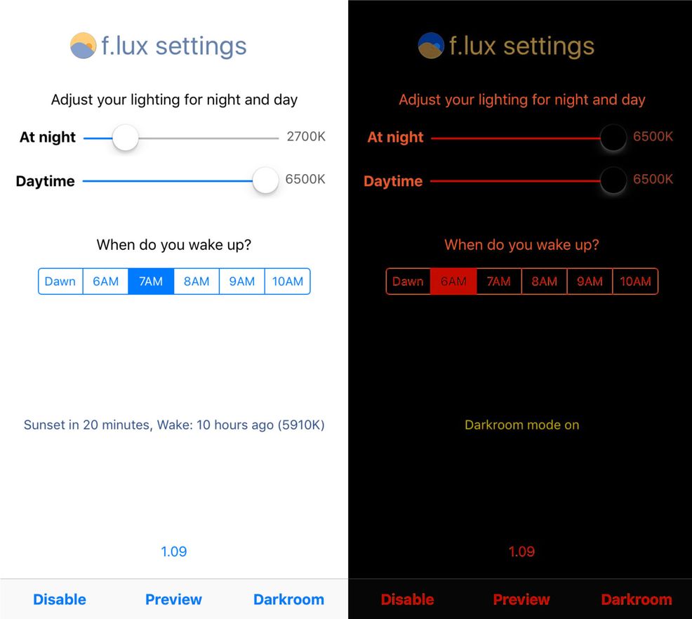 You can now install f.lux on your iOS device via Xcode