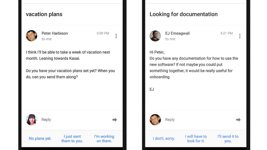 smart reply inbox by gmail