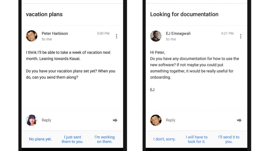 smart reply inbox by gmail