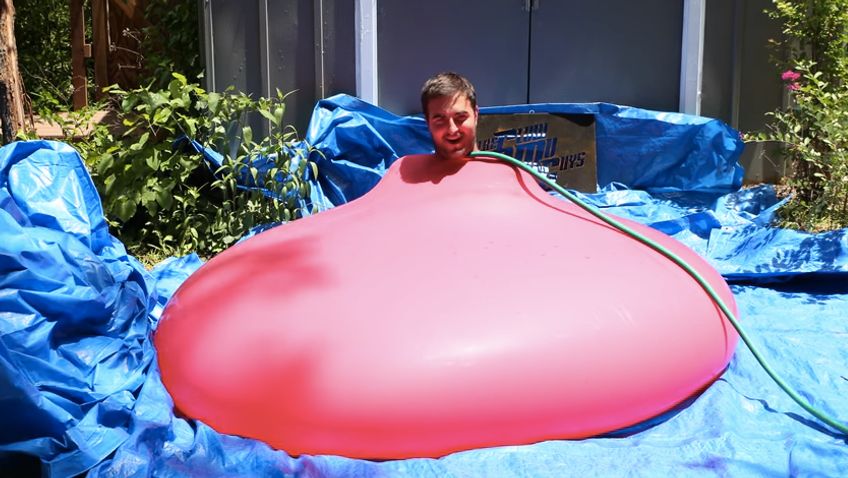 Guy in balloon
