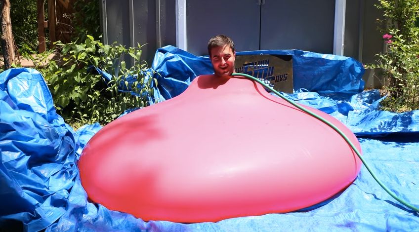 Guy in balloon