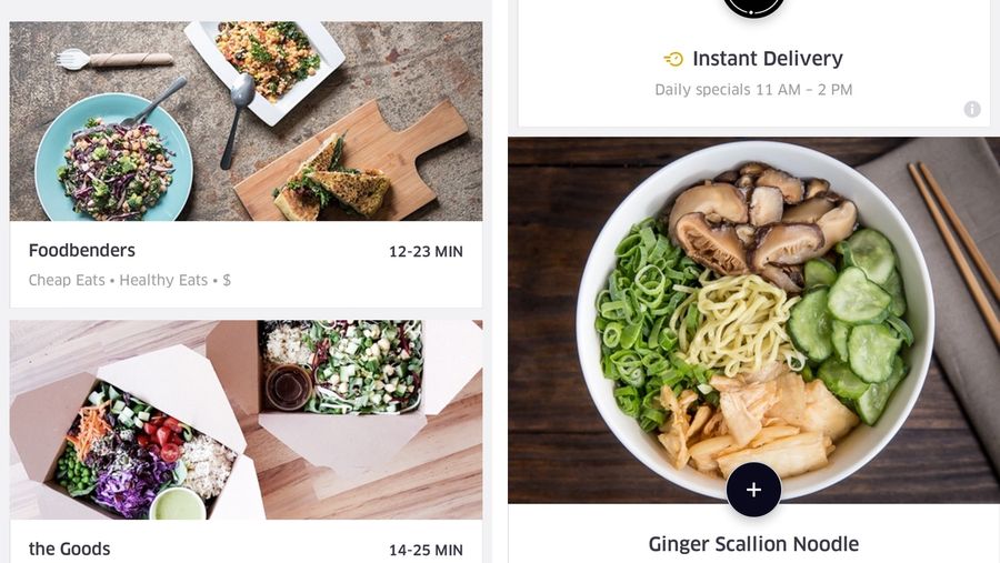 UberEATS Toronto iOS app