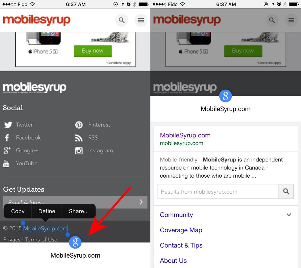 Chrome for iOS beta gains quick searches in first beta update