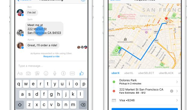 Messenger Uber
