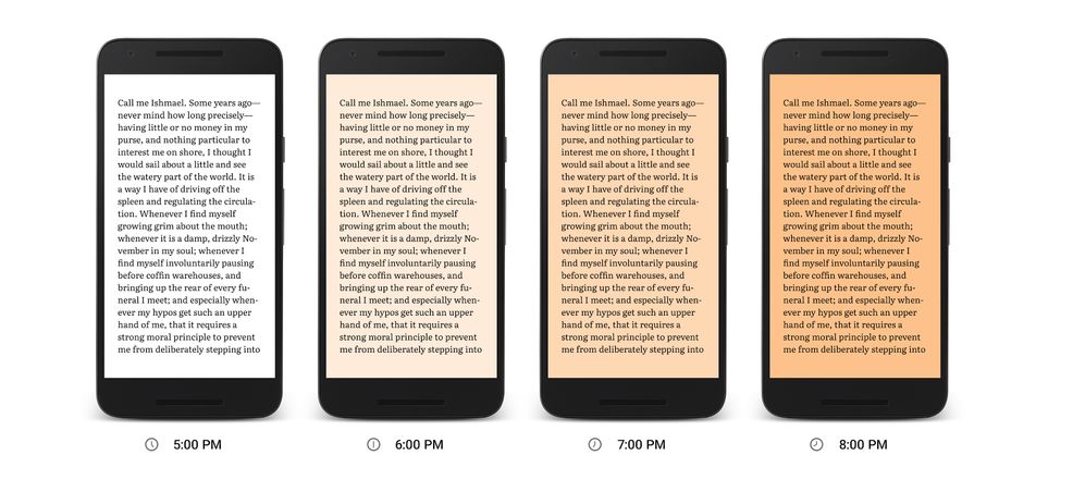 Google Play Books adds a Night Light to help you read better in the dark