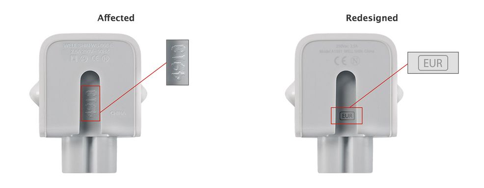 Apple announces voluntary recall of select AC wall plugs